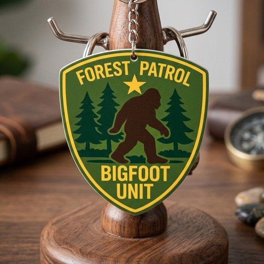 Forest Patrol – Bigfoot Keychain