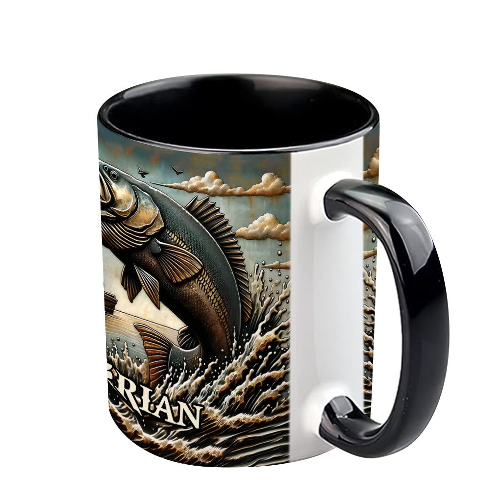 Love Fishing - Personalized Fishing Accent Mug