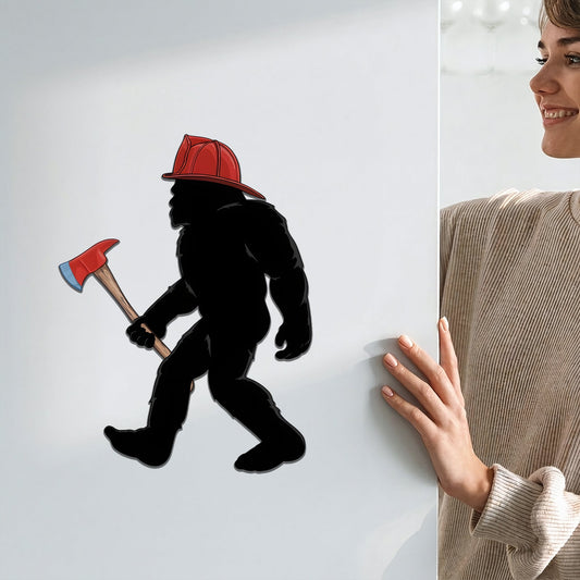 Firefighter Bigfoot Magnet