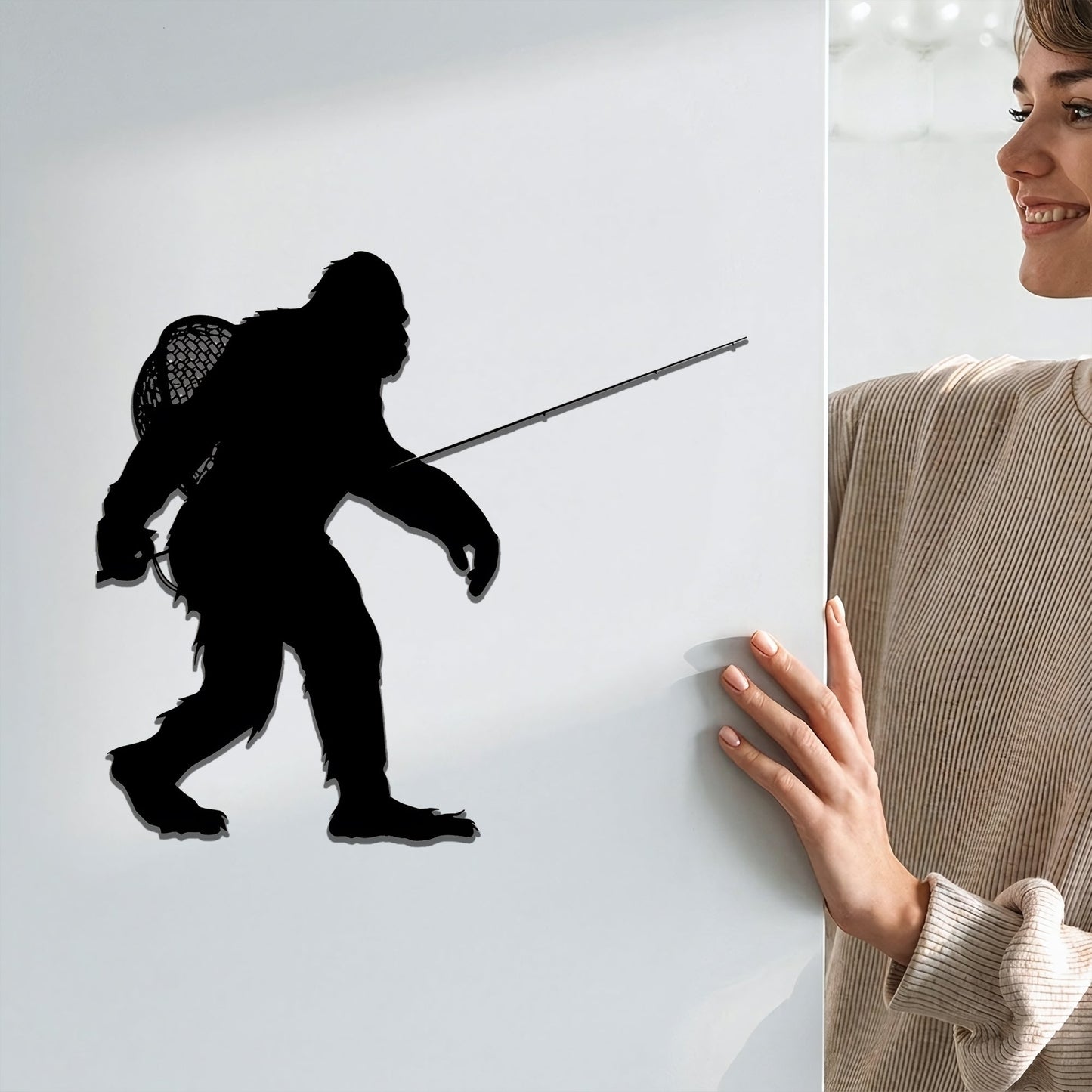 Gone Fishing – Bigfoot Magnet