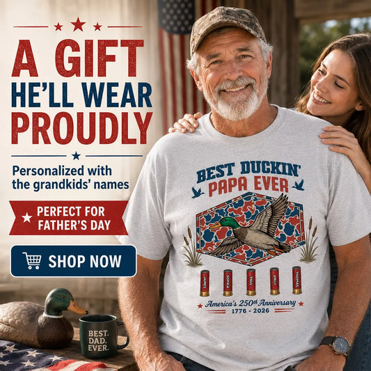 Best Duckin' Papa Ever – Personalized Hunting Shirt