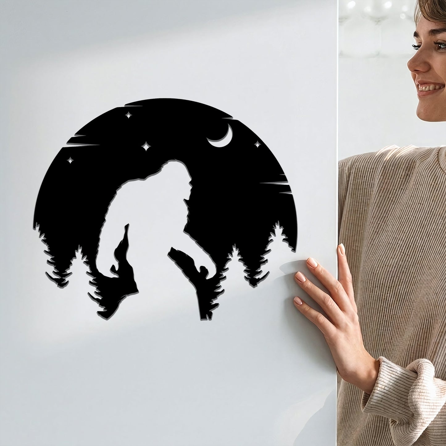 Bigfoot Moonlight Magnet
