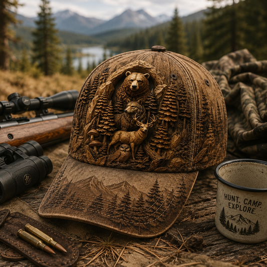 Wildlife Woodland Classic Cap – Vintage Outdoor Hat