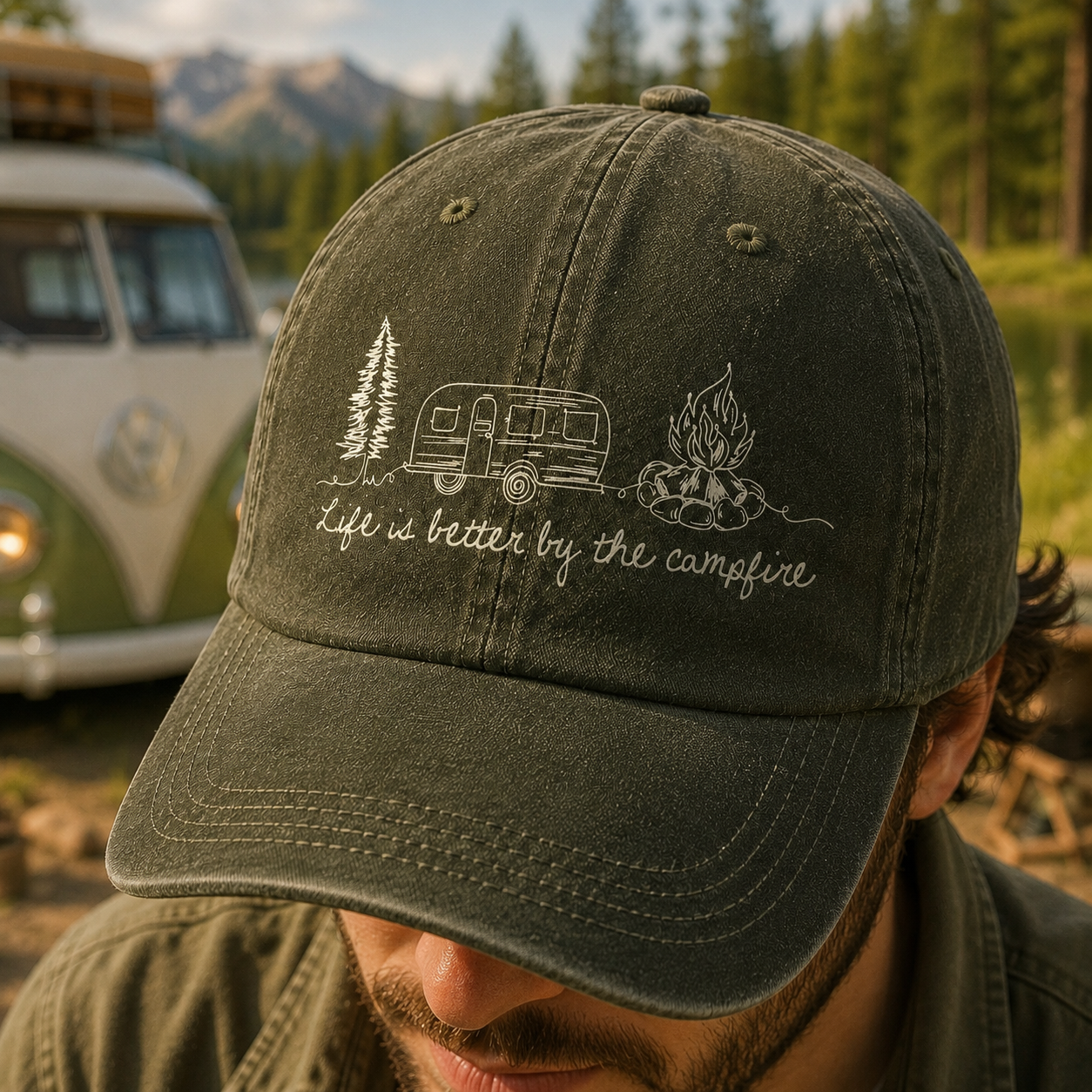 Life Is Better By The Campfire - Vintage Cap