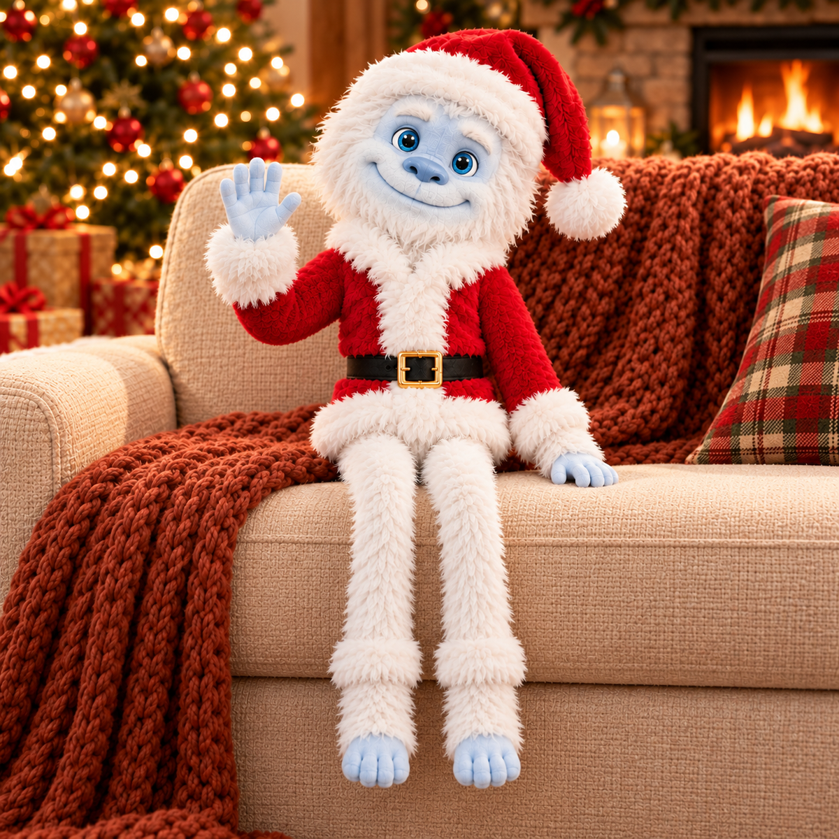 Christmas Bigfoot & Yeti – Personalized Name Plush Doll