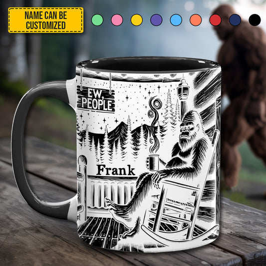 BigFoot Lovers Anniversary – Personalized Bigfoot Accent Mug