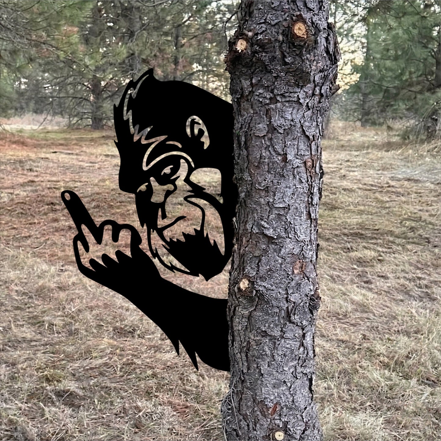 Multi-Style Funny Bigfoot Metal Sign
