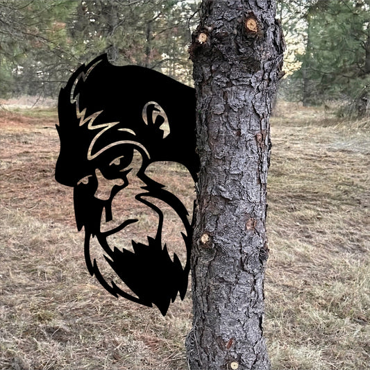Multi-Style Funny Bigfoot Metal Sign