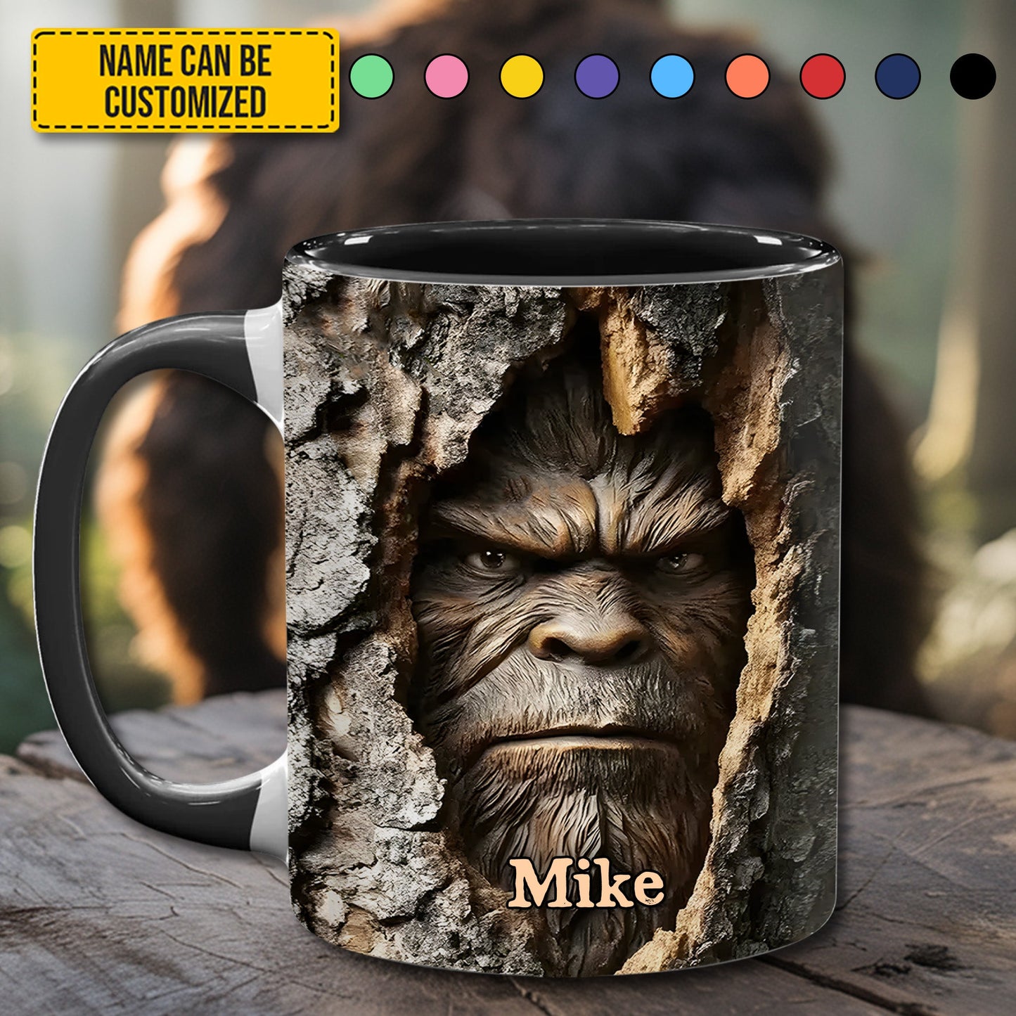 Forest Legend – Personalized Funny Bigfoot Accent Mug