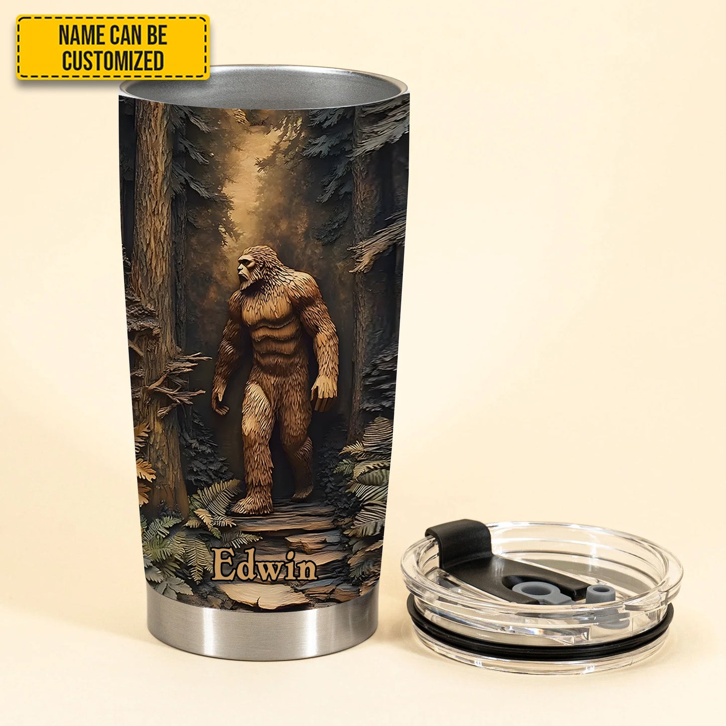 Legend in the Trees – Personalized Sasquatch Tumbler