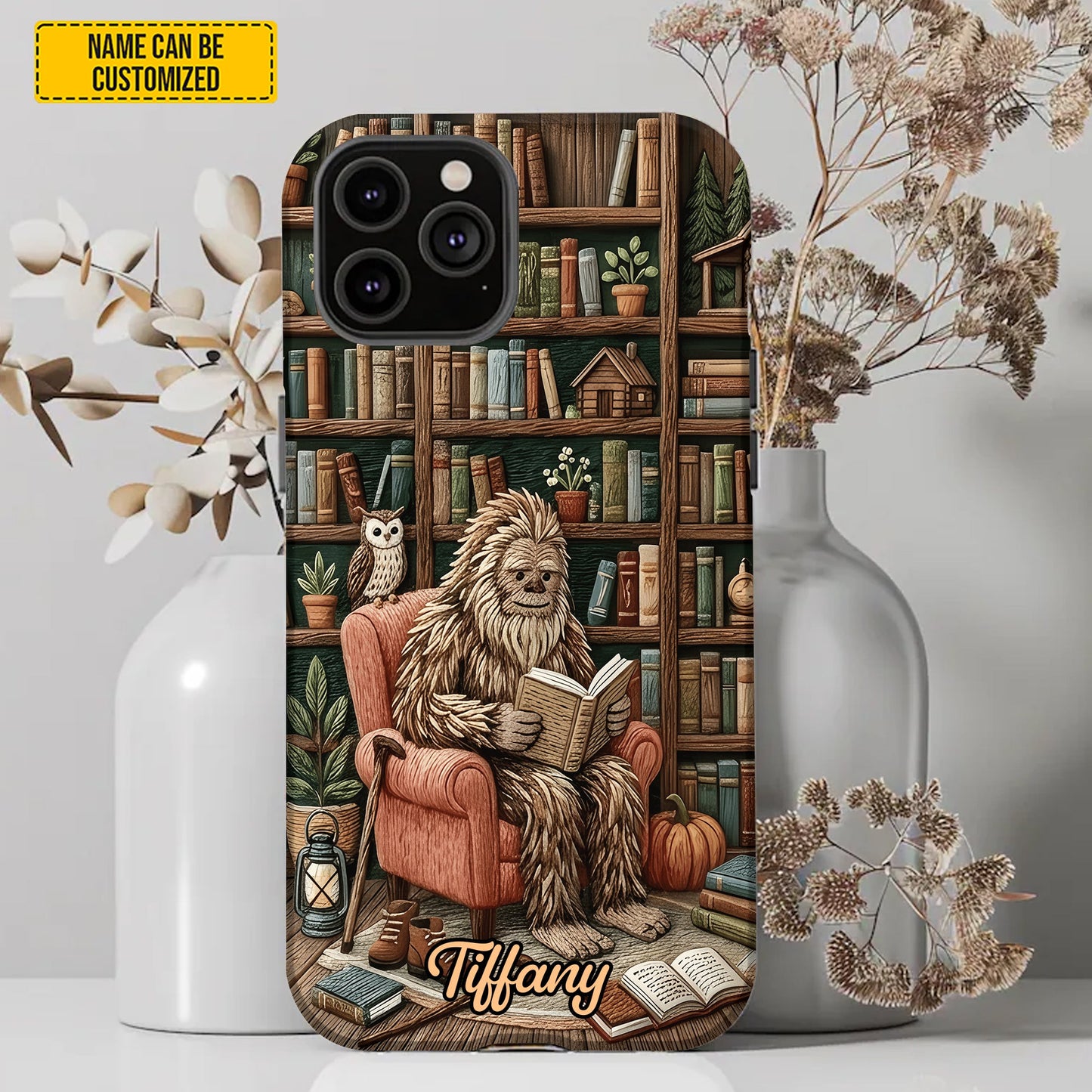 Bigfoot Book Nook – Personalized Phone Case