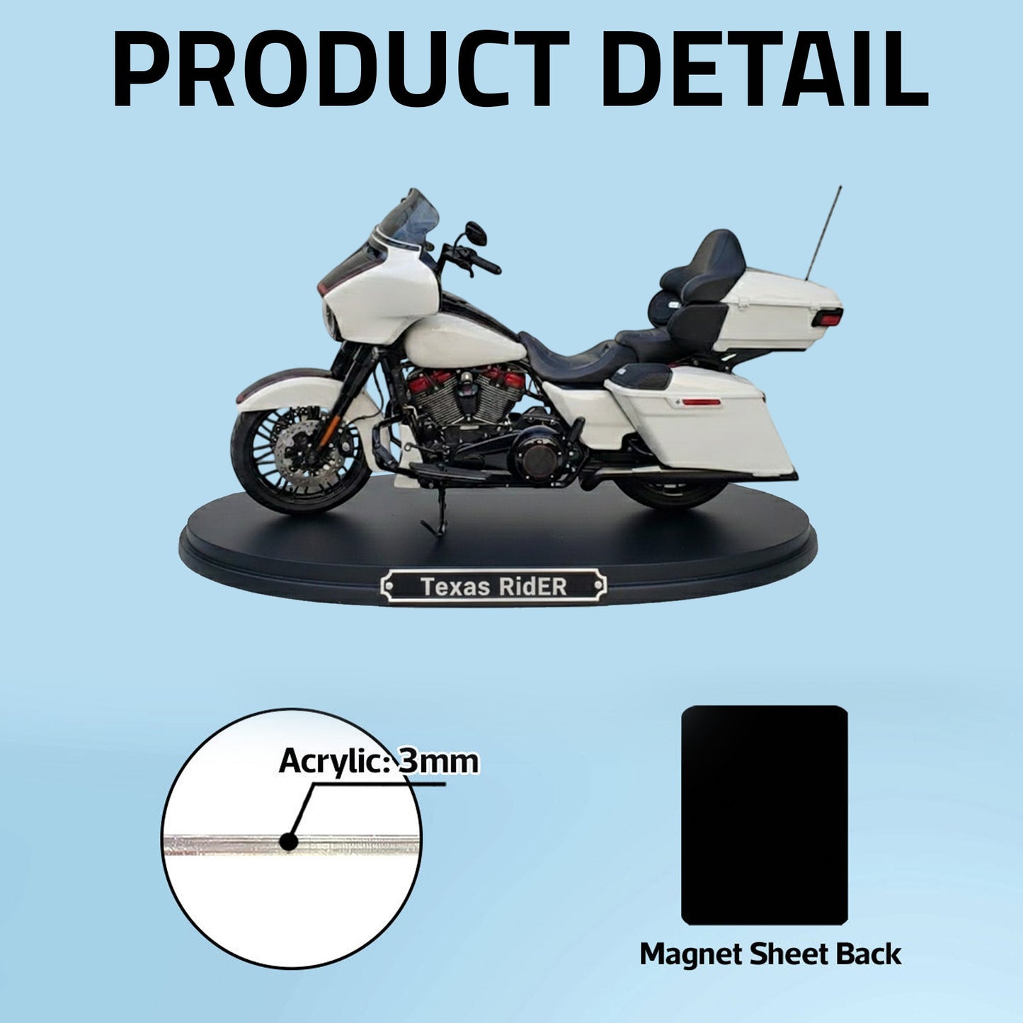 Biker Legend – Personalized Photo Acrylic Fridge Magnet