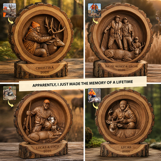 Trophy Moment – Personalized Hunting Wooden Block