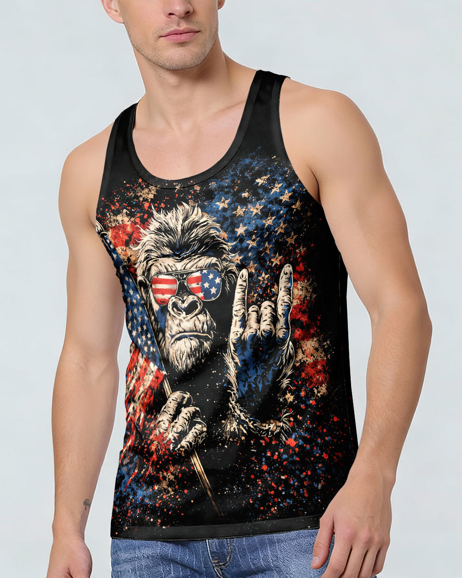 BIGFOOT GRUNGE STARS AND STRIPES ALL OVER PRINT SHIRT