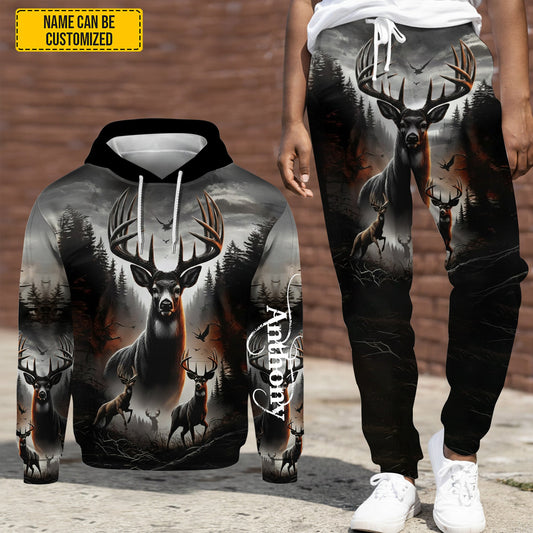 Personalized Deer Hunting Hoodie and Sweatpants