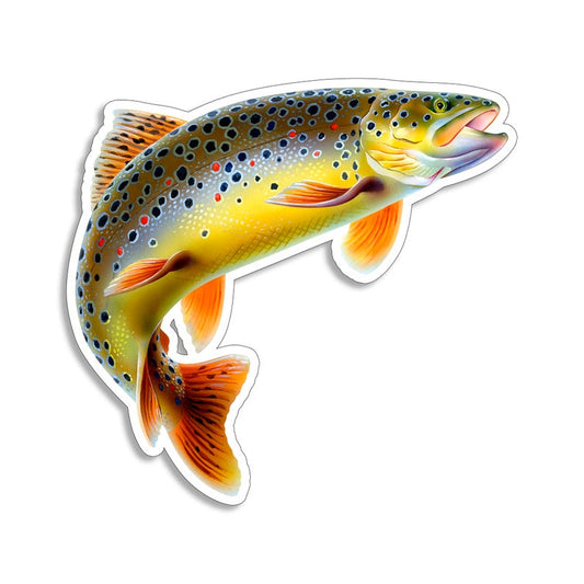 Brown Trout Fish Sticker