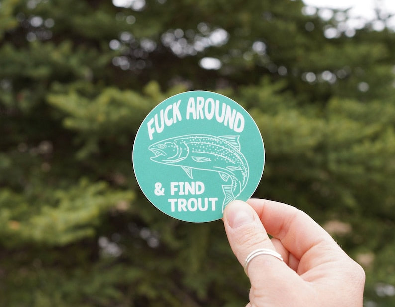 Funny Fishing Sticker