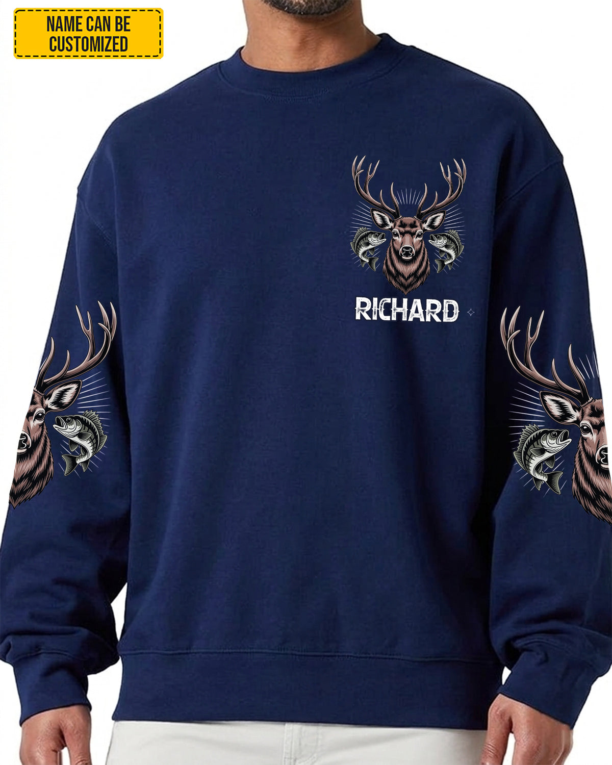 Fishing Solves My Problems, Hunting Solves The Rest – Personalized All-Over Print Shirt
