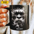 Personalized Bigfoot Black Mug