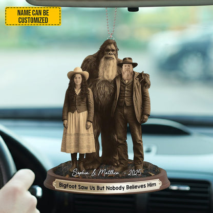 Personalized Bigfoot Car Hanging Ornament