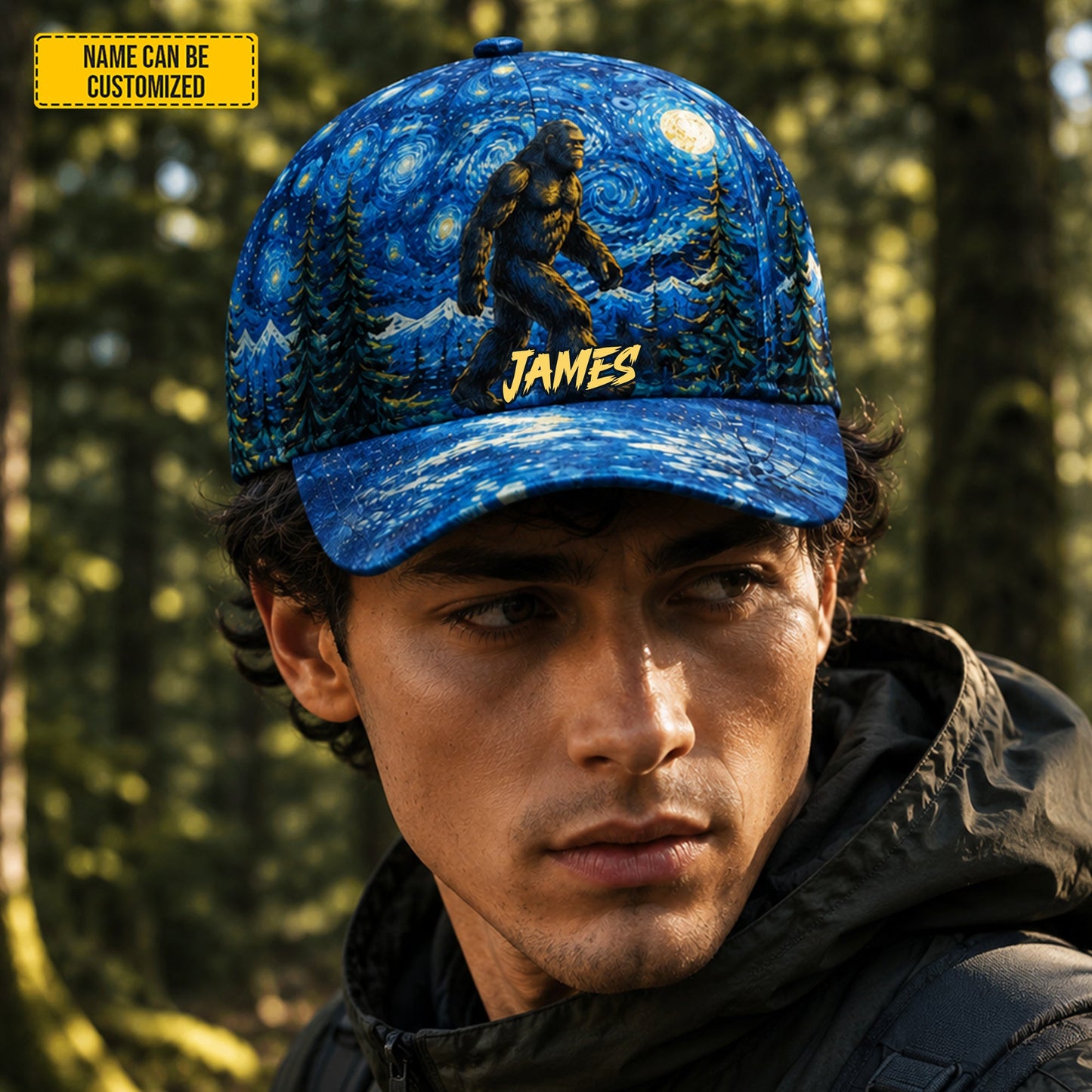 Personalized Bigfoot Starry Night Classic Cap