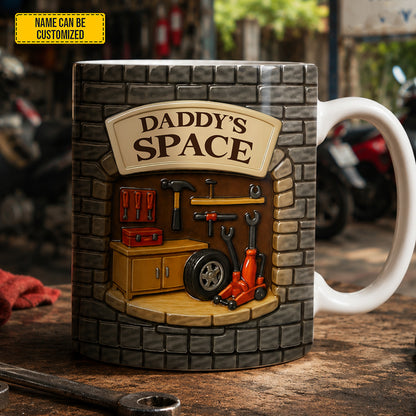 Personalized Garage Workshop White Mug