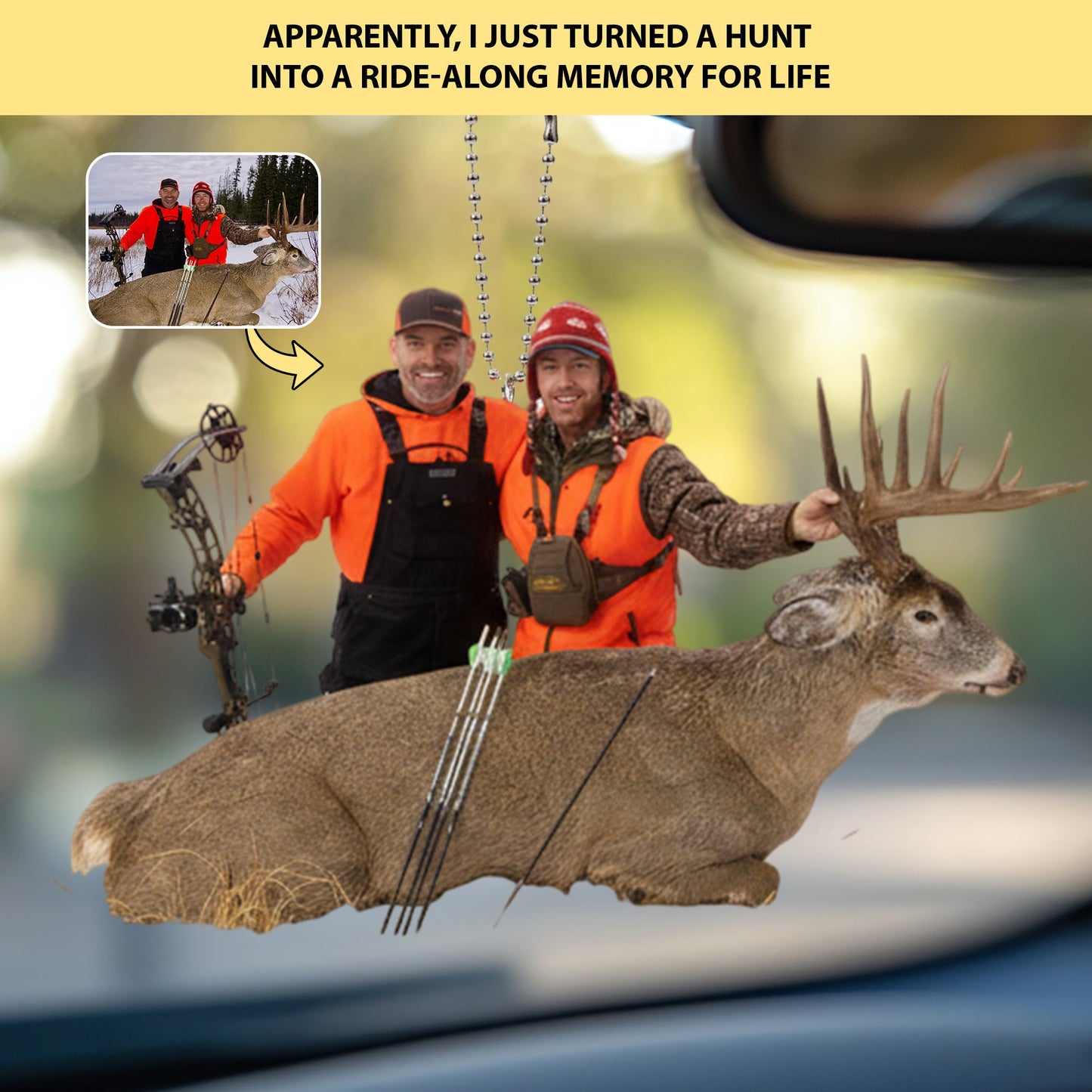 Trophy Moments – Personalized Photo Car Ornament