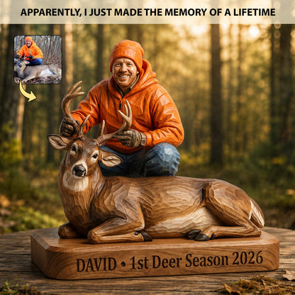 Preserve Your Best Hunting Memories Forever In Wood – Personalized Wooden Block