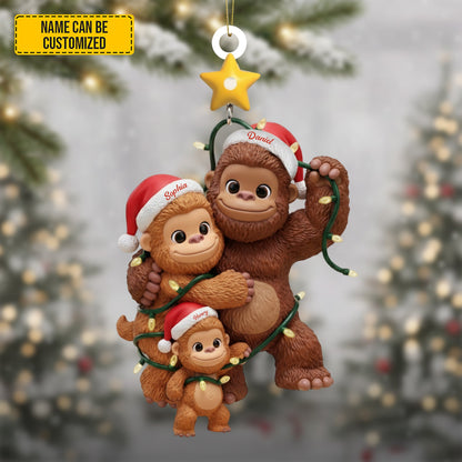 Bigfoot Family Ornament – Personalized Christmas Gifts