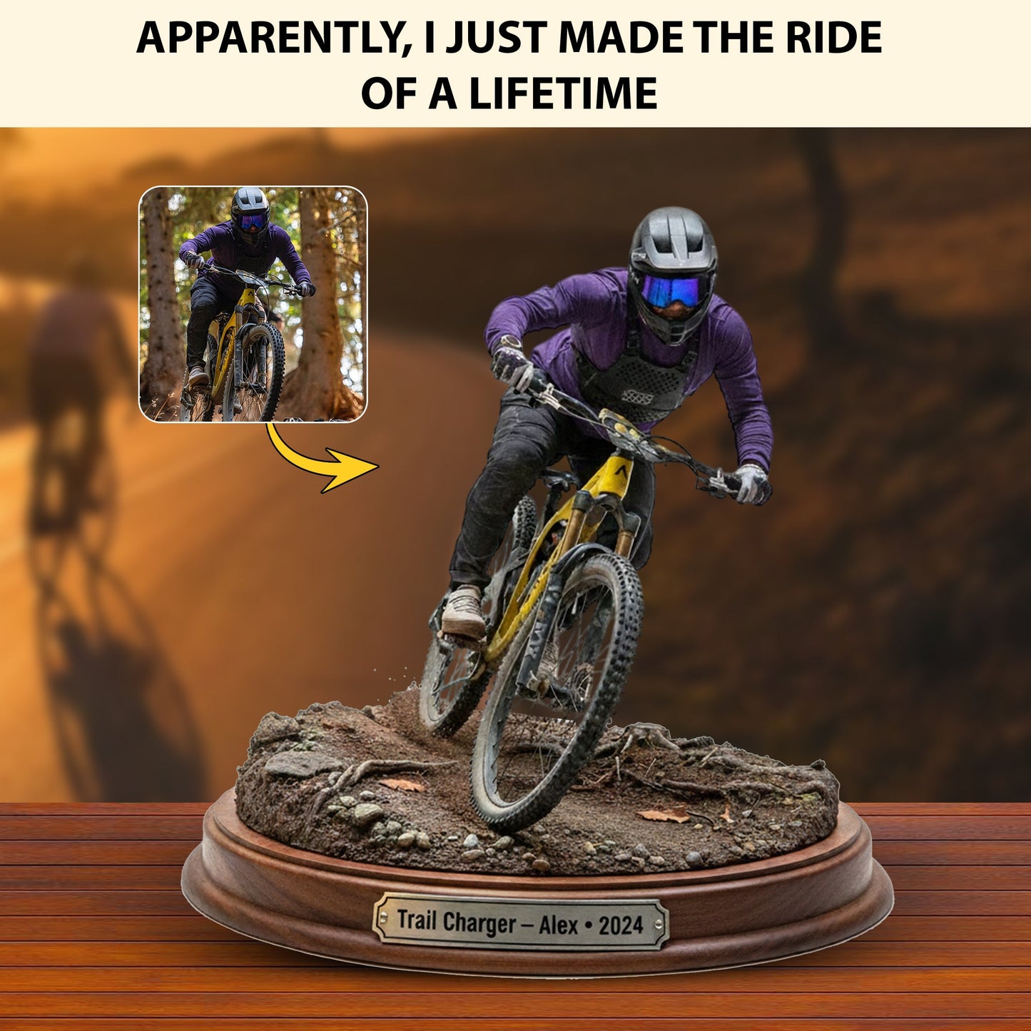 Rider Triumph – Personalized Photo Acrylic Plaque