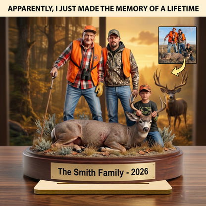 "Capture the Hunt" – Personalized Wooden Plaque