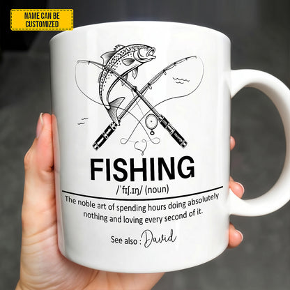 The Ultimate Mug for Fishing Lovers! 🎣 - Personalized Fishing White Mug