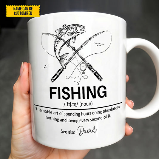 The Ultimate Mug for Fishing Lovers! 🎣 - Personalized Fishing White Mug