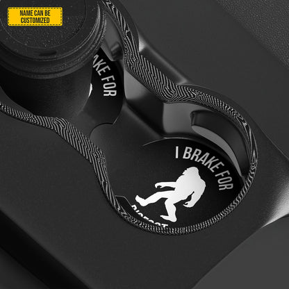 Personalized “I Brake for Bigfoot” Car Coaster