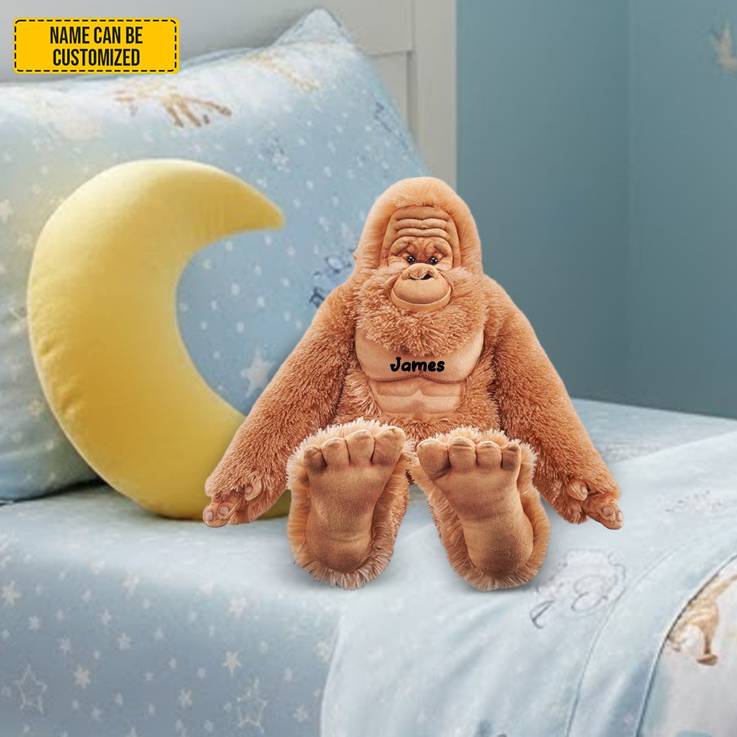 Personalized Cute Bigfoot Custom Shaped Pillow