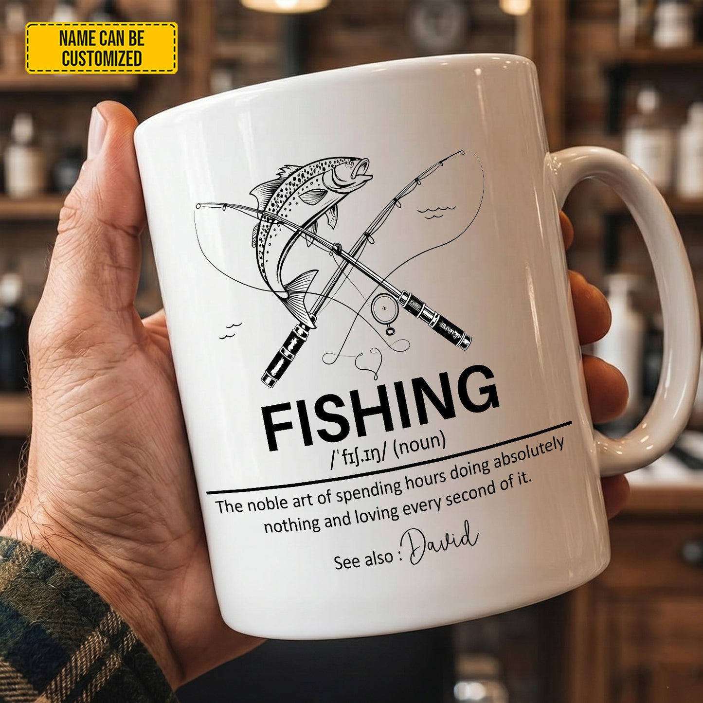 The Ultimate Mug for Fishing Lovers! 🎣 - Personalized Fishing White Mug