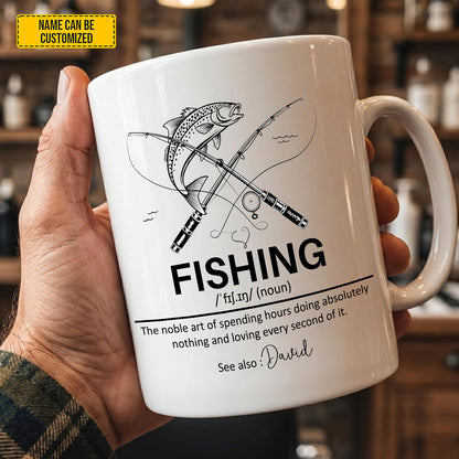The Ultimate Mug for Fishing Lovers! 🎣 - Personalized Fishing White Mug