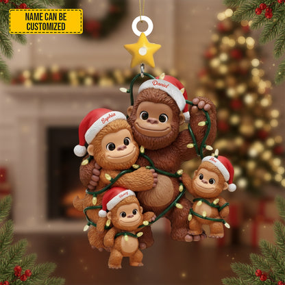 Bigfoot Family Ornament – Personalized Christmas Gifts