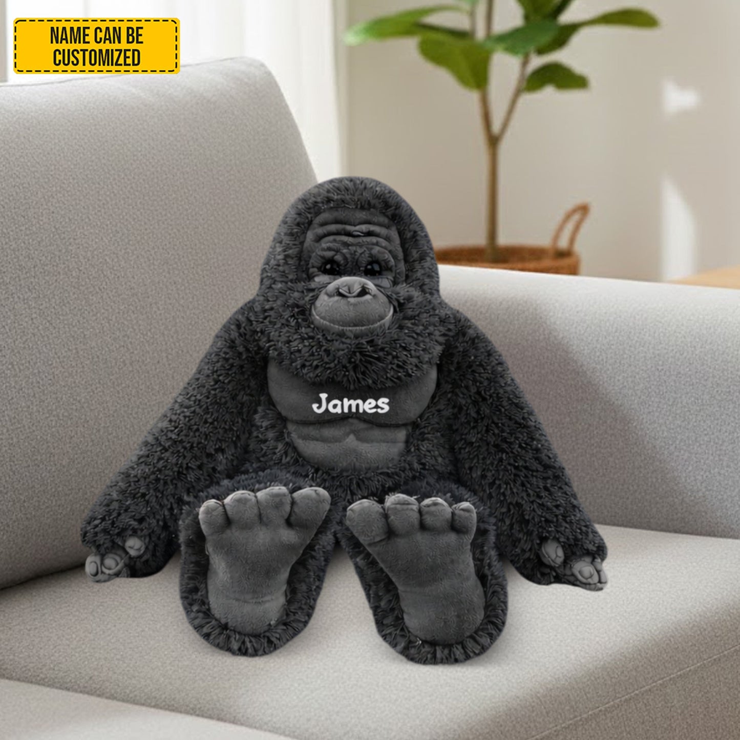 Personalized Cute Bigfoot Custom Shaped Pillow