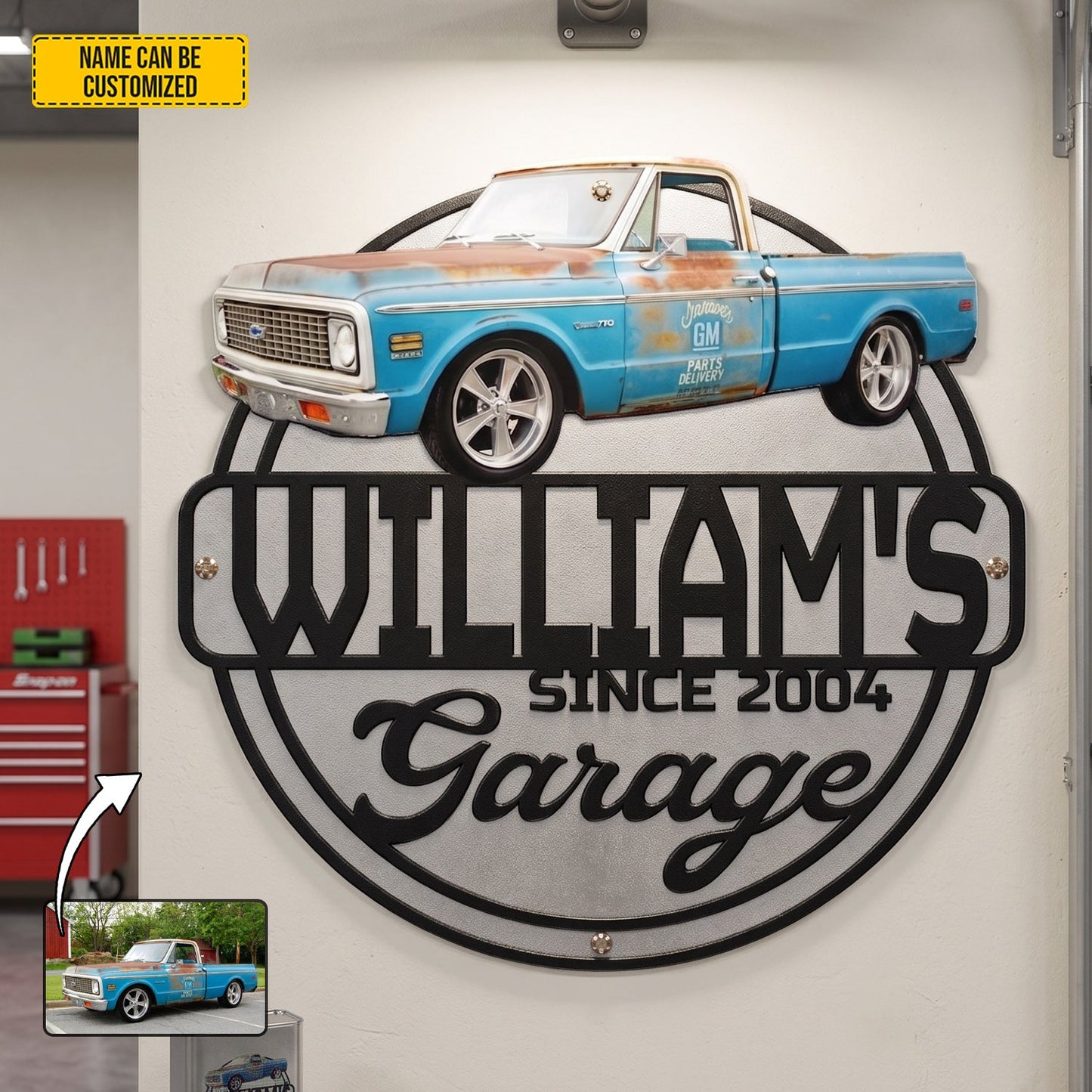 Personalized Custom Photo Classic Car Metal Sign Collection