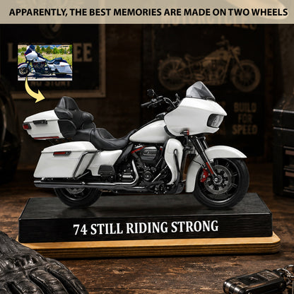 The Rider's Legacy – Personalized Motorcycle Wooden Plaque