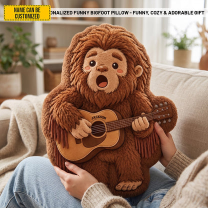 Personalized Cute Bigfoot Custom Shaped Pillow