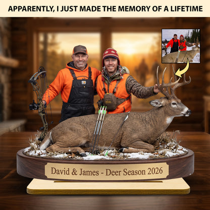 "Capture the Hunt" – Personalized Wooden Plaque