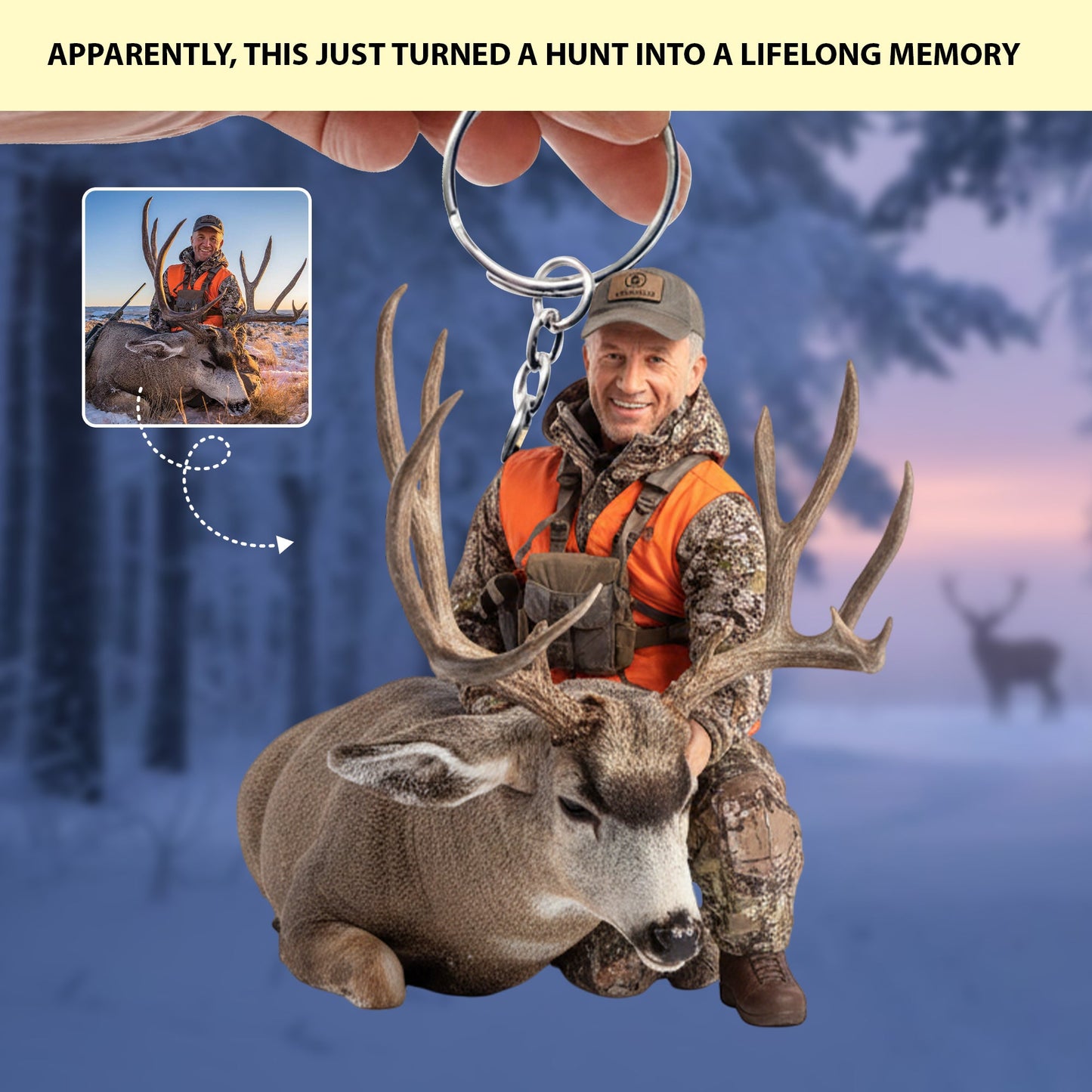 Trophy Moments - Personalized Hunting Keychain