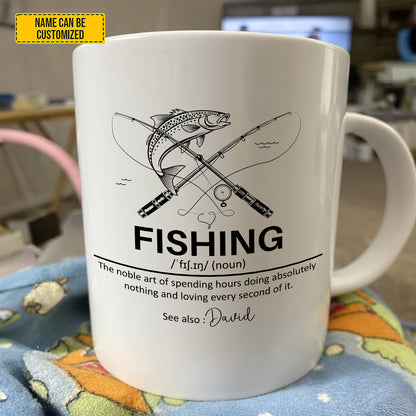 The Ultimate Mug for Fishing Lovers! 🎣 - Personalized Fishing White Mug