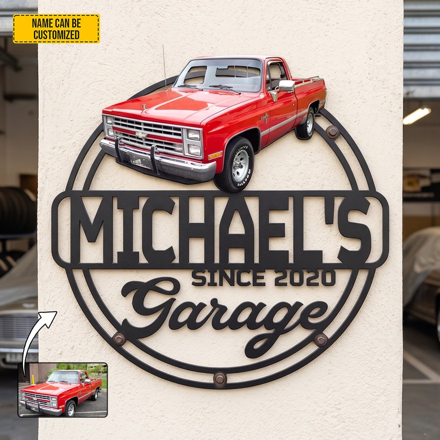 Personalized Custom Photo Classic Car Metal Sign Collection