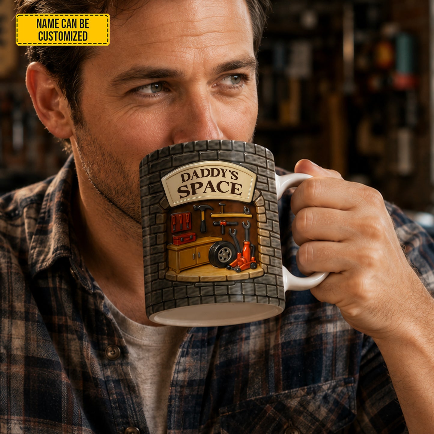 Personalized Garage Workshop White Mug