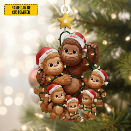 Bigfoot Family Ornament – Personalized Christmas Gifts