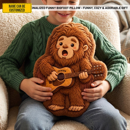 Personalized Cute Bigfoot Custom Shaped Pillow