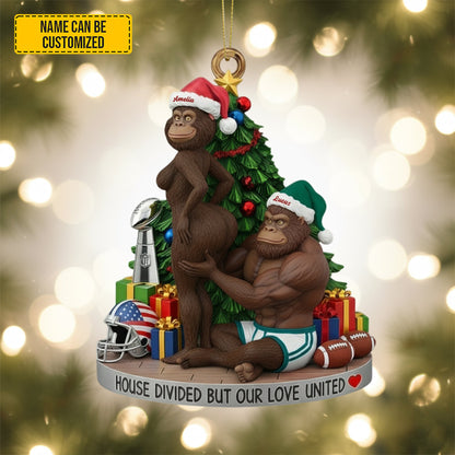 Bigfoot Couple Ornament – Personalized Funny Christmas Gift